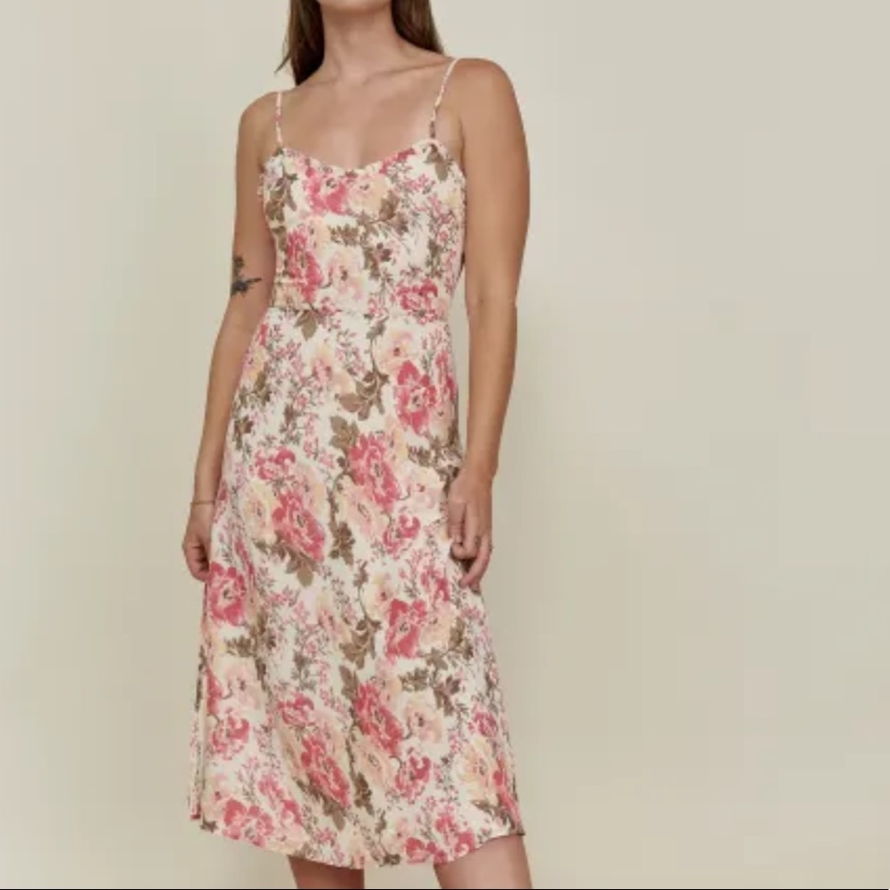 Reformation Cassandra Floral Dress